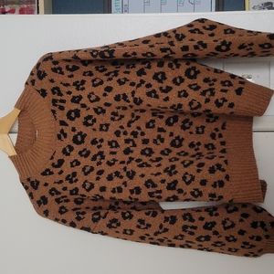 Leopard print sweater